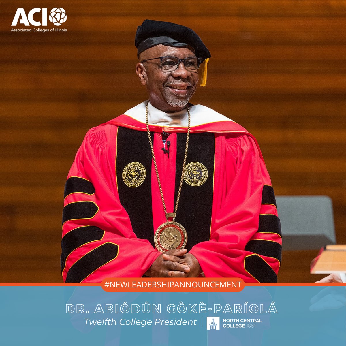 AssocCollegesIL's tweet photo. Earlier this month, member school @northcentralcol celebrated a historic day as Dr. Abiódún Gòkè-Paríolá was formally installed as the 12th president, marking a proud moment in the College’s 164-year history. ➡️ https://t.co/SdKJosrdTw

#NCC #ACI #NCForward #HigherEd https://t.co/HczvijlZ1j