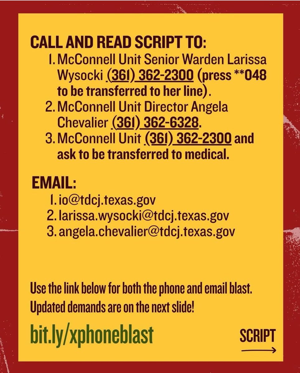 Workshops4Gaza's tweet image. Here&apos;s one thing you can choose to do today to keep a revolutionary political prisoner alive. He is barely hanging on. We need you to make these calls. It&apos;s not too late. RECORD YOUR CALLS HERE: bit.ly/xphoneblast