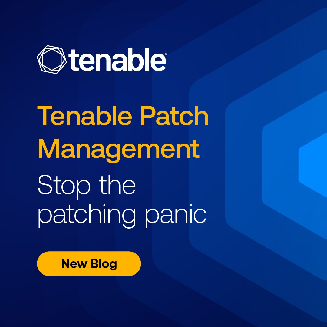 TenableSecurity's tweet image. The biggest fear of automation is losing control. What if a patch is problematic? How do you stop it? Tenable Patch Management is built to solve this exact problem. spr.ly/60187WyXO

#exposuremanagement #patchmanagement