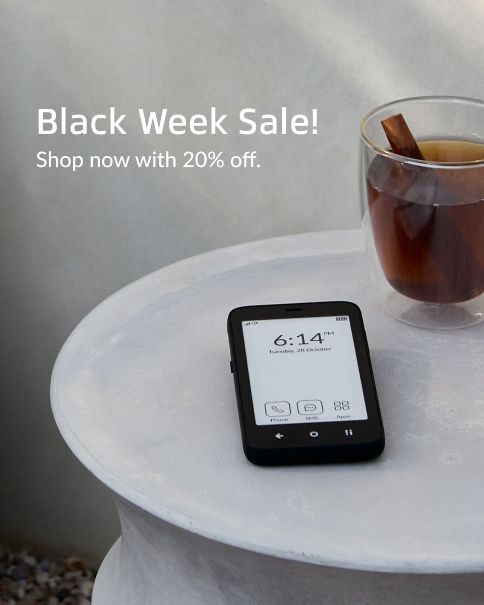 wearemudita's tweet image. The best tools for a mindful life, now at the best price.

Browse the Black Week deals! ➡️ bit.ly/4rjSVLC 

#MuditaBlackWeek #MuditaKompakt #MindfulTech