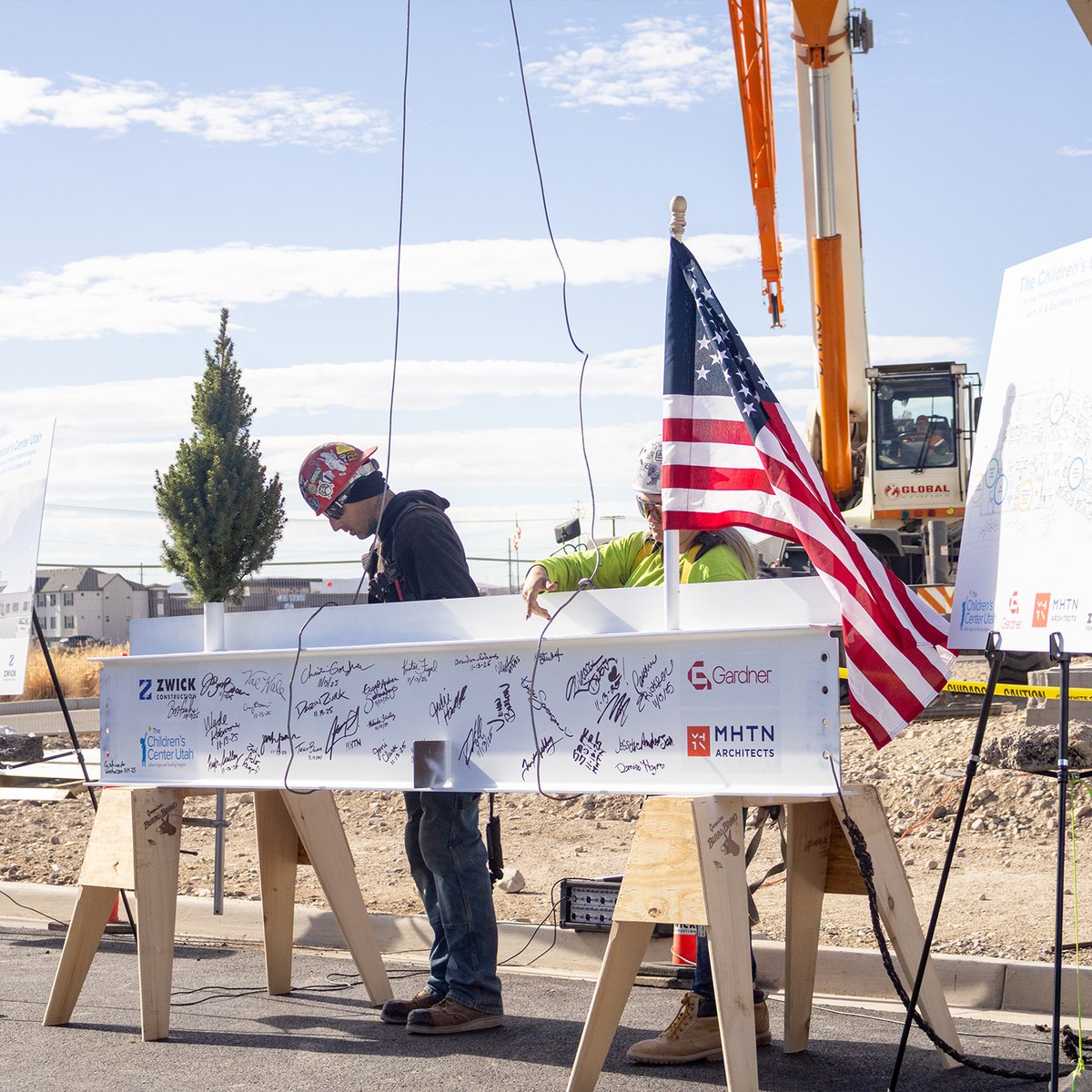 ZwickBuilds's tweet image. Zwick Construction was honored to take part in The Children Center Utah’s topping off ceremony last week. This historic ceremony marks a major milestone for the childhood mental health facility.

Thanks to everyone else involved in this amazing project.