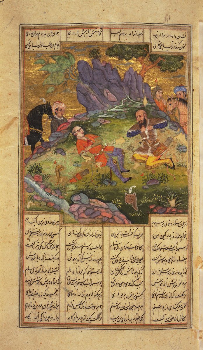 خوب دارم می‌رسم به اونجا که:
یکی داستان است پُر آب چشم
دل نازک از رستم آید به‌خشم
#شاهنامه_خوانی