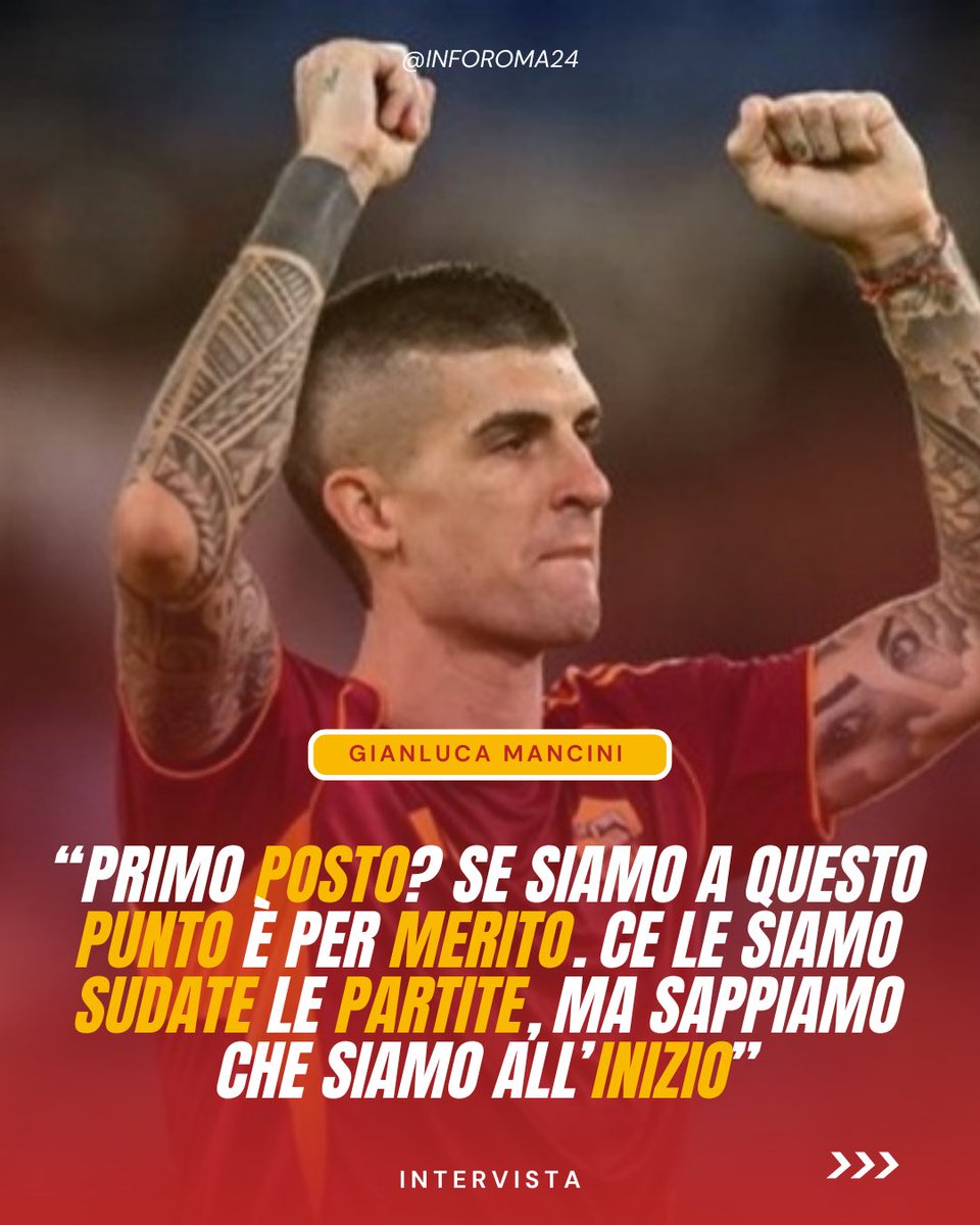 inforoma24's tweet photo. 🔴🟡 Gianluca #Mancini, è stato protagonista, al Salone d’Onore del #CONI, della premiazione riguardante la 42esima edizione del “Premio Cultura Sportivo #BeppeViola”.

⚽️Il difensore #giallorosso ha parlato anche del momento della #ASRoma e delle ambizioni scudetto. https://t.co/jfbj8rg0e9