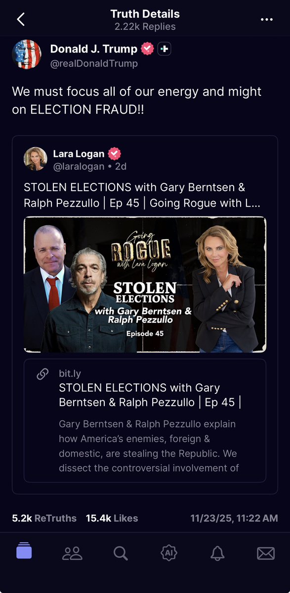 昨天，川普总统发帖，希望大家把所有的注意力放在大选舞弊上。郭先生的情报会帮助美国揭开所有秘密。每分每秒都是新中国联邦的资本。