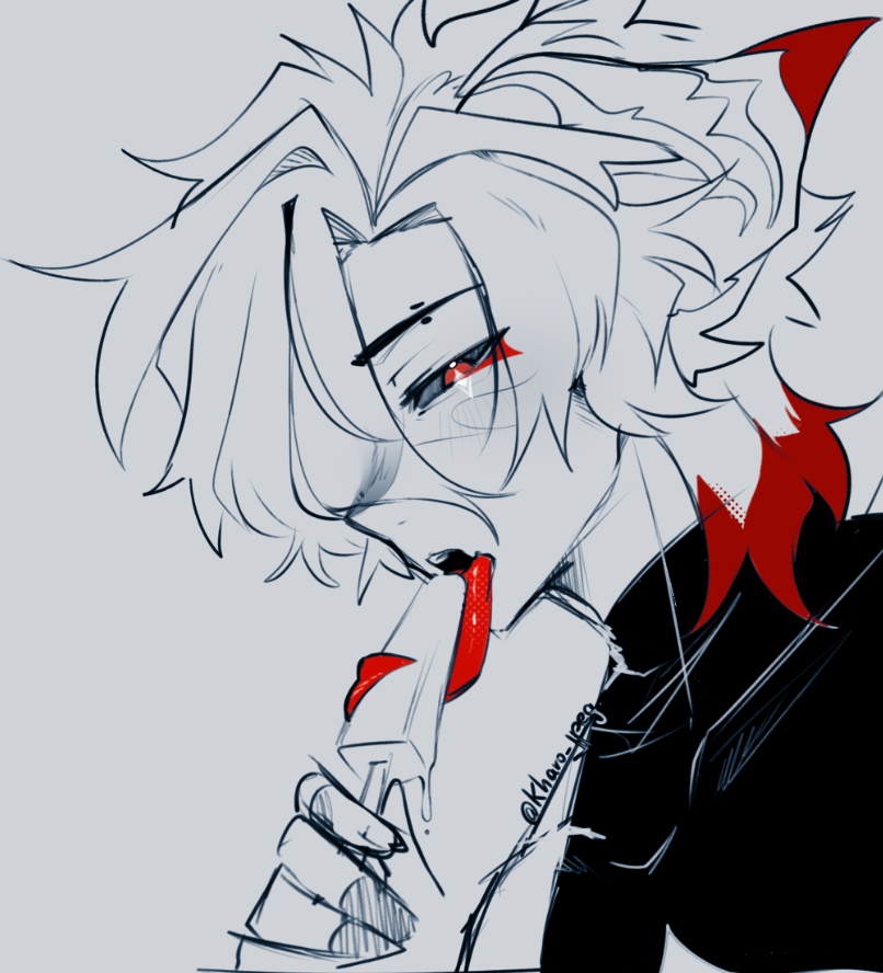 Kharo_jpeg's tweet image. mlem 🦈❤️ -  [ Sketch ]