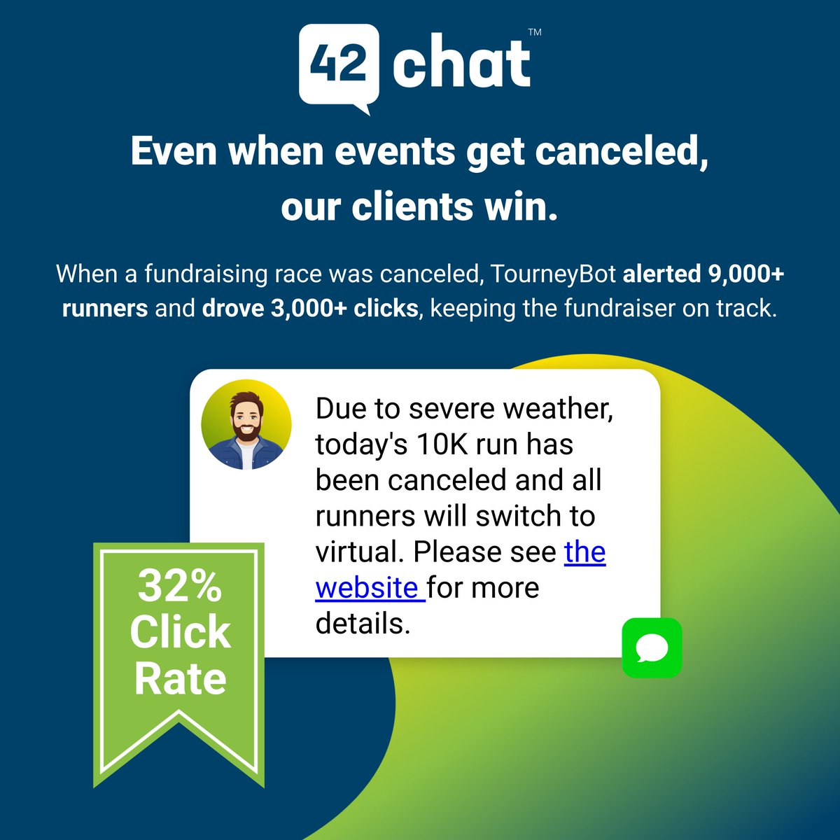 42ChatBots's tweet image. Imagine this: it’s the day of your big event. You’ve spent weeks preparing, double-checking every detail, and making sure everything is perfectly in place. You’re finally able to relax and enjoy the day… until, at the last minute, the event gets canceled.

Now think about it—how…