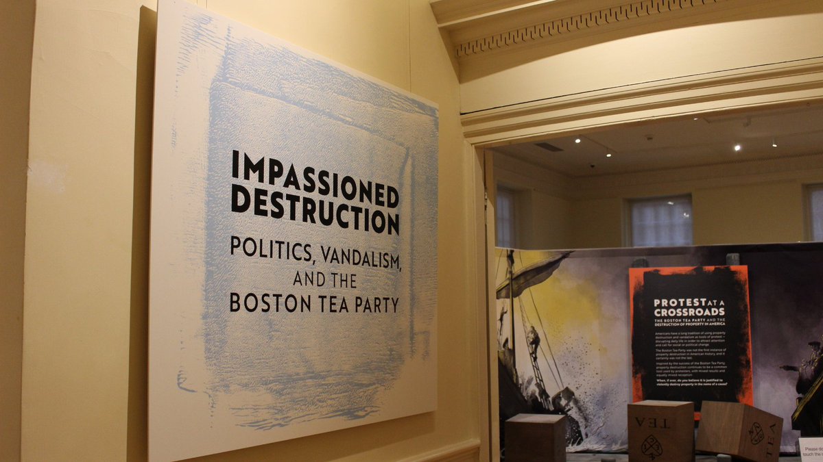 Don’t miss your chance to experience Impassioned Destruction: Politics, Vandalism, and the Boston Tea Party before it’s gone!

It closes at the end of December—plan your visit now to catch it while you can! revolutionaryspaces.org/visit/museum-a…