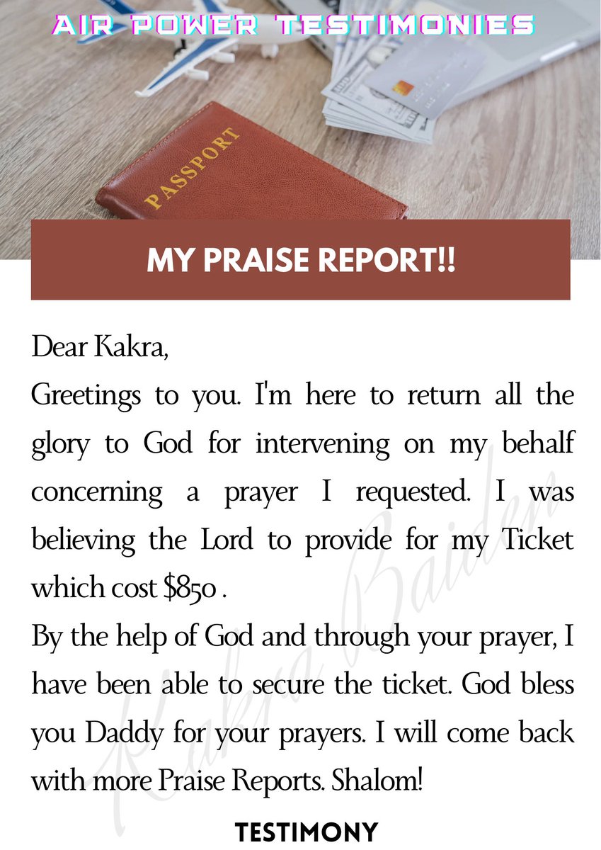 ProphetKakraB's tweet image. May the Lord supply all your needs according to His riches in glory in Jesus’ name!

#kakrabaiden #testimony #testify #daily