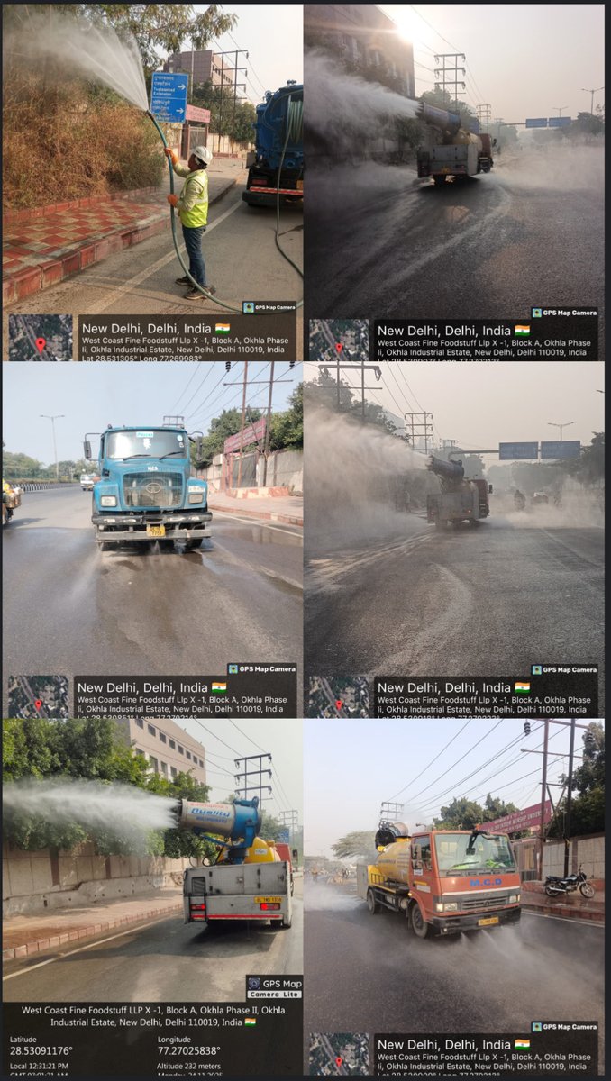 DCCNZMCD's tweet image. MCD teams (central zone) tackling air pollution with intensified road sweeping, water sprinkling and anti-smog gun operations at hotspot areas. Every action counts towards a cleaner delhi.
#CleanAirDelhi
#MCDaction
 #BeatAirPollution