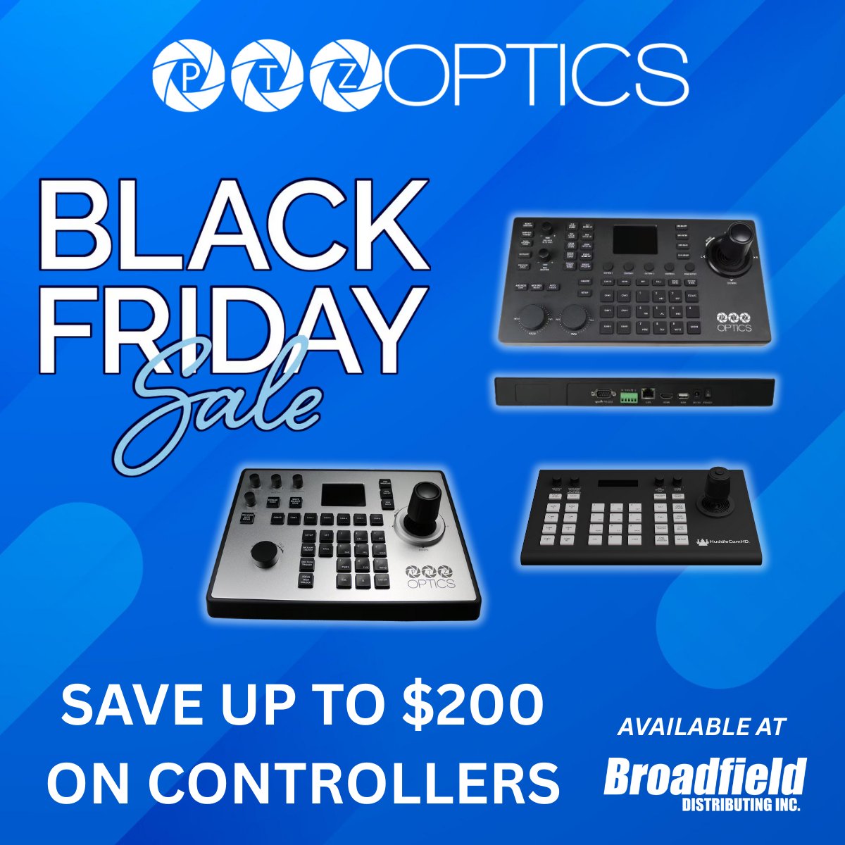 broadfieldsales's tweet image. @ptzoptics dropped promo pricing on joystick controllers🎥
Get  smooth camera movements, preset buttons, and actual control.

Learn more: ow.ly/VsLs50XwYHF
Valid Nov 20th to Dec 5th

#PTZOptics #PTZCamera #AVTech #LiveProduction #CreatorTool