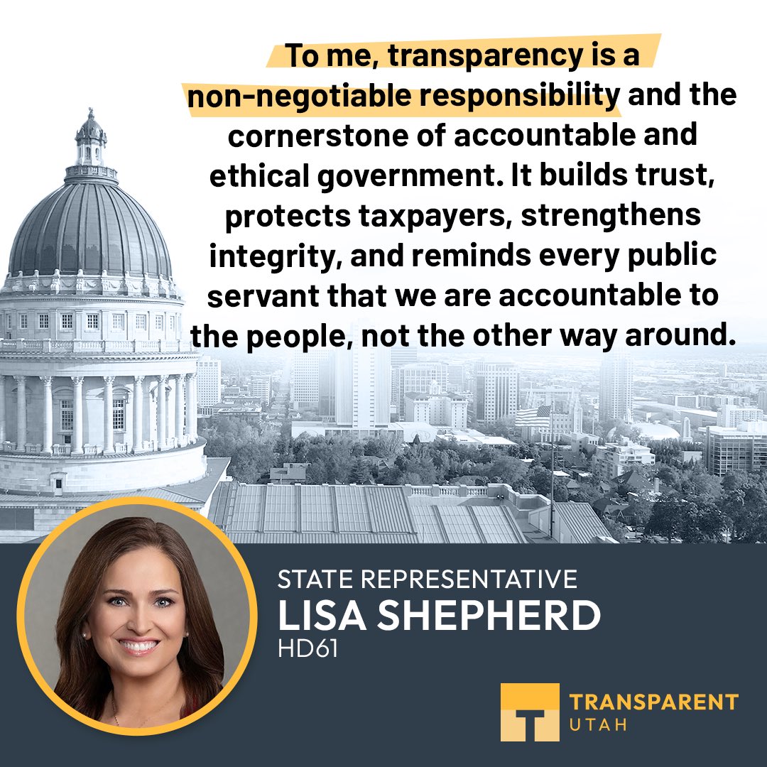 UtahTransparent's tweet image. #ThankfulForTransparency

Transparent.Utah.Gov

@lisamshepherd