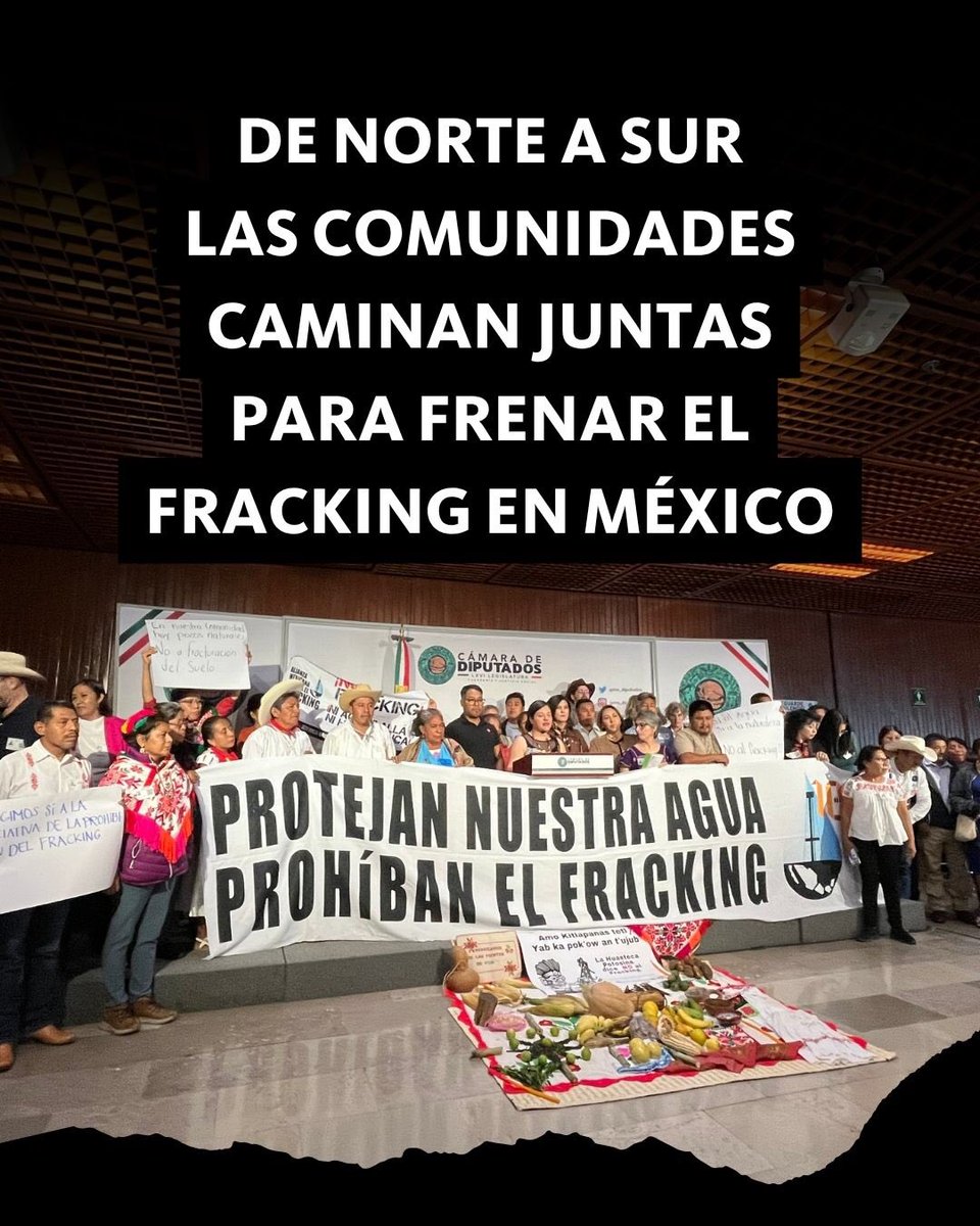 NoFrackingMx's tweet image. Las comunidades afectadas por la industria del petróleo y del gas fósil se organizan para decir: #NoAlFracking