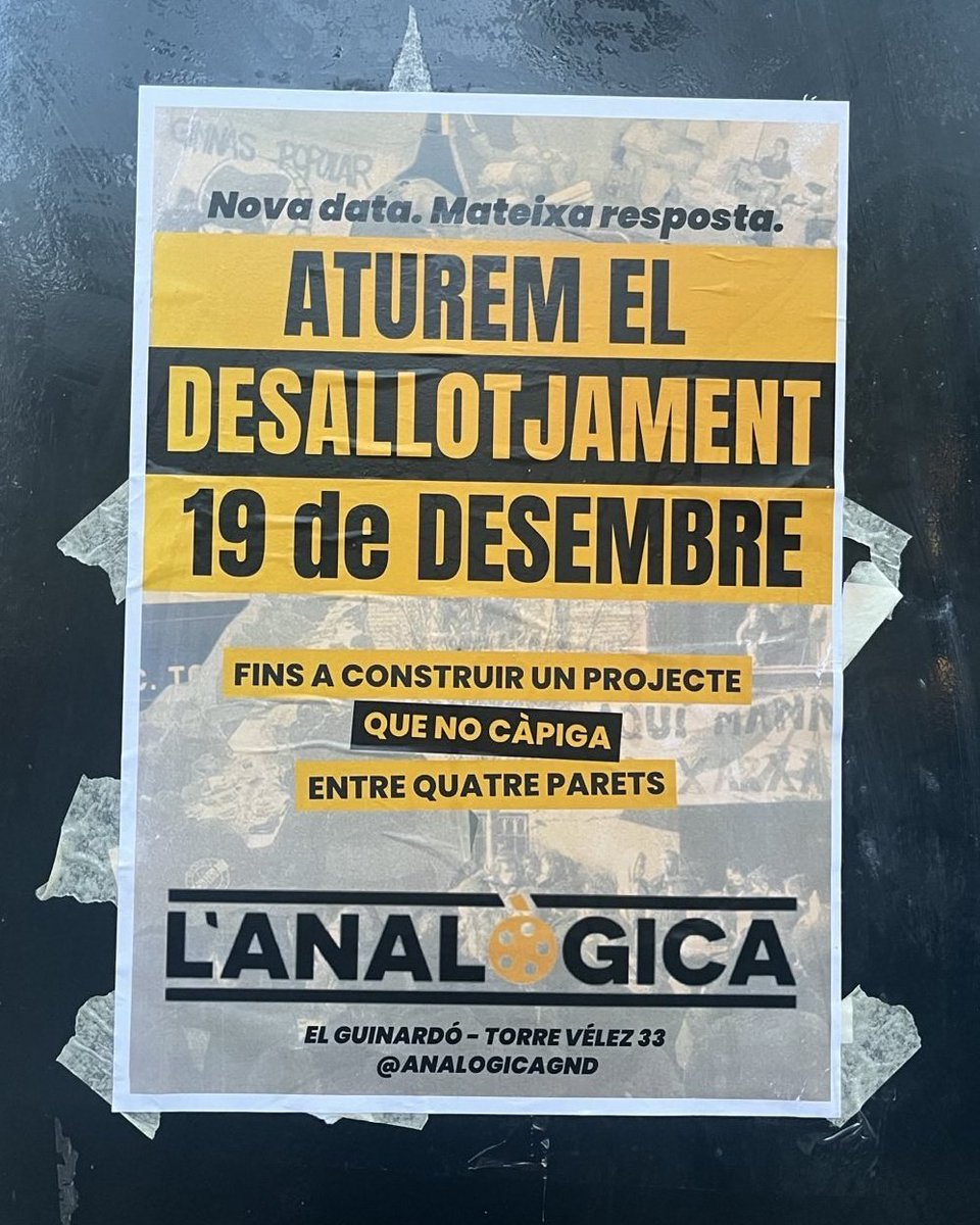 El 19 de desembre el <a href="/bbva/">BBVA</a> i @vivantial ens volen fer fora del barri.
Però des de l'Analògica sabem que el 19 l'ATURAREM. 🤬🤬🤬