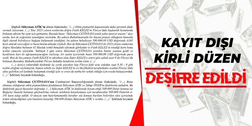 Kirli ilişkilerin ortaya çıkartılacağı #AdaleteGüveniyoruz