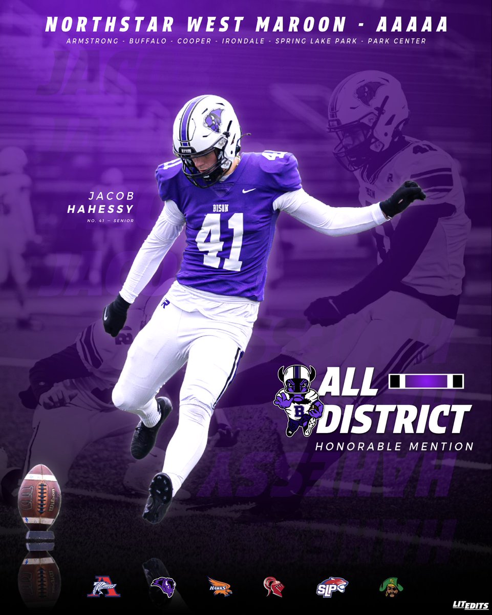 <a href="/BriskDolen/">Dolen Brisk</a> <a href="/BHSBison/">Buffalo Bison</a> <a href="/BisonFBBoosters/">Buffalo Bison Football Boosters</a> <a href="/lakeconference_/">The Lake Conference Network</a> <a href="/laplante71/">Robert LaPlante</a> <a href="/LitEditsLLC/">LitEdits LLC</a> <a href="/Anthonyjorda11/">Anthony Jordan</a> <a href="/jackson_co22256/">Jackson Coss</a> Honorable Mention All-District

≫ Jacob Hahessy (SR)

#𝗔𝟙𝟙𝗜𝗡 🦬🏈