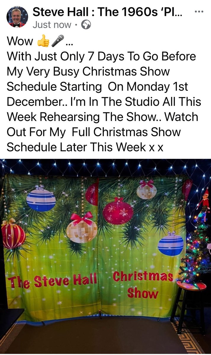 StephenHal1's tweet photo. Busy Christmas Show Rehearsing This Week.. It’s Beginning To Look A Lot Like Christmas x x #residentialcare #residentialcarehome #residentialcarehome #carehome #carehomes #carehomesuk #carehomesinger https://t.co/CMACiysWbP