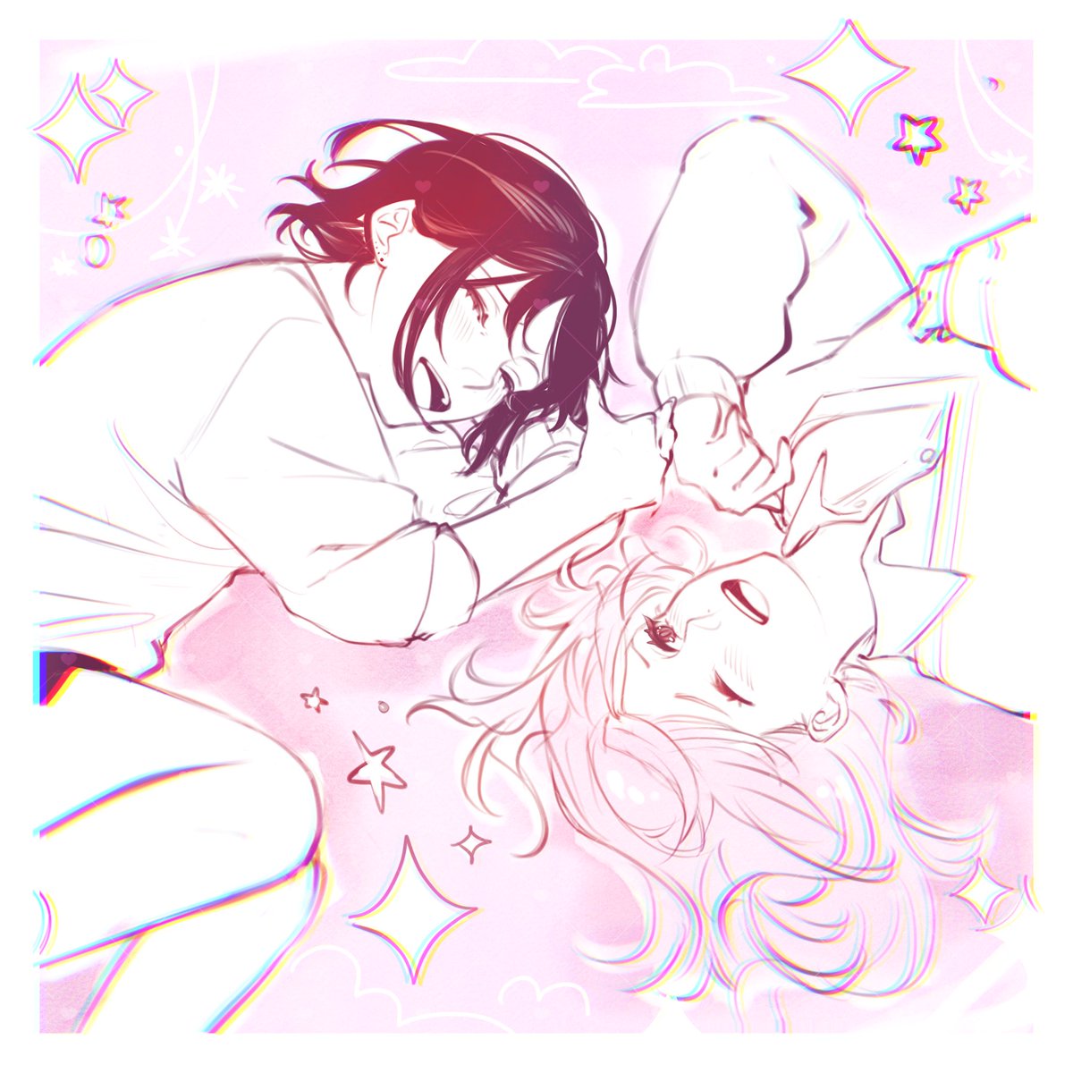 mu_ank_'s tweet image. mitsuaya as femxfem horimiya bday gift for my bestie @NotPenta :3!!!!