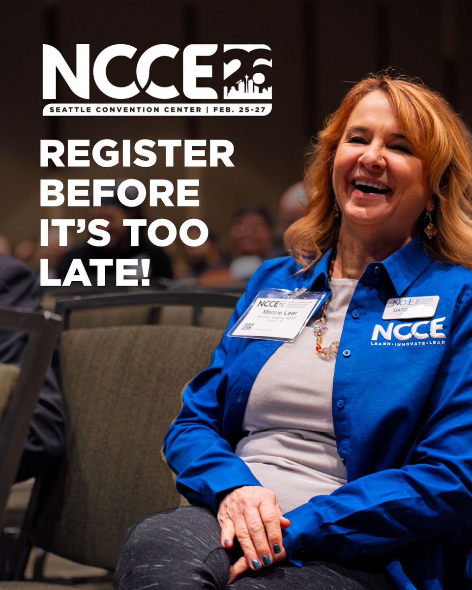 NCCE_EdTech's tweet image. Register before it’s too late!! The 2026 NCCE Conference is where this year’s real transformation begins. 

NCCE.org/Conference
