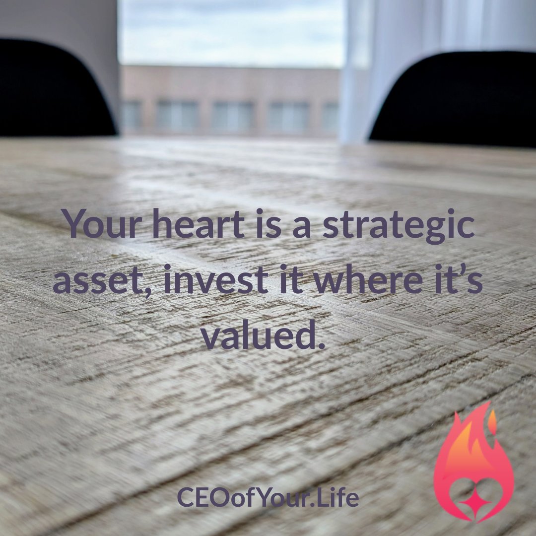 Your time, energy &amp; heart are #leadership capital.
Invest them where they’re valued.

More on energy stewardship:
 ceoofyour.life/2025/04/the-en…

#CEOofYourLife #LeadWithHeart
