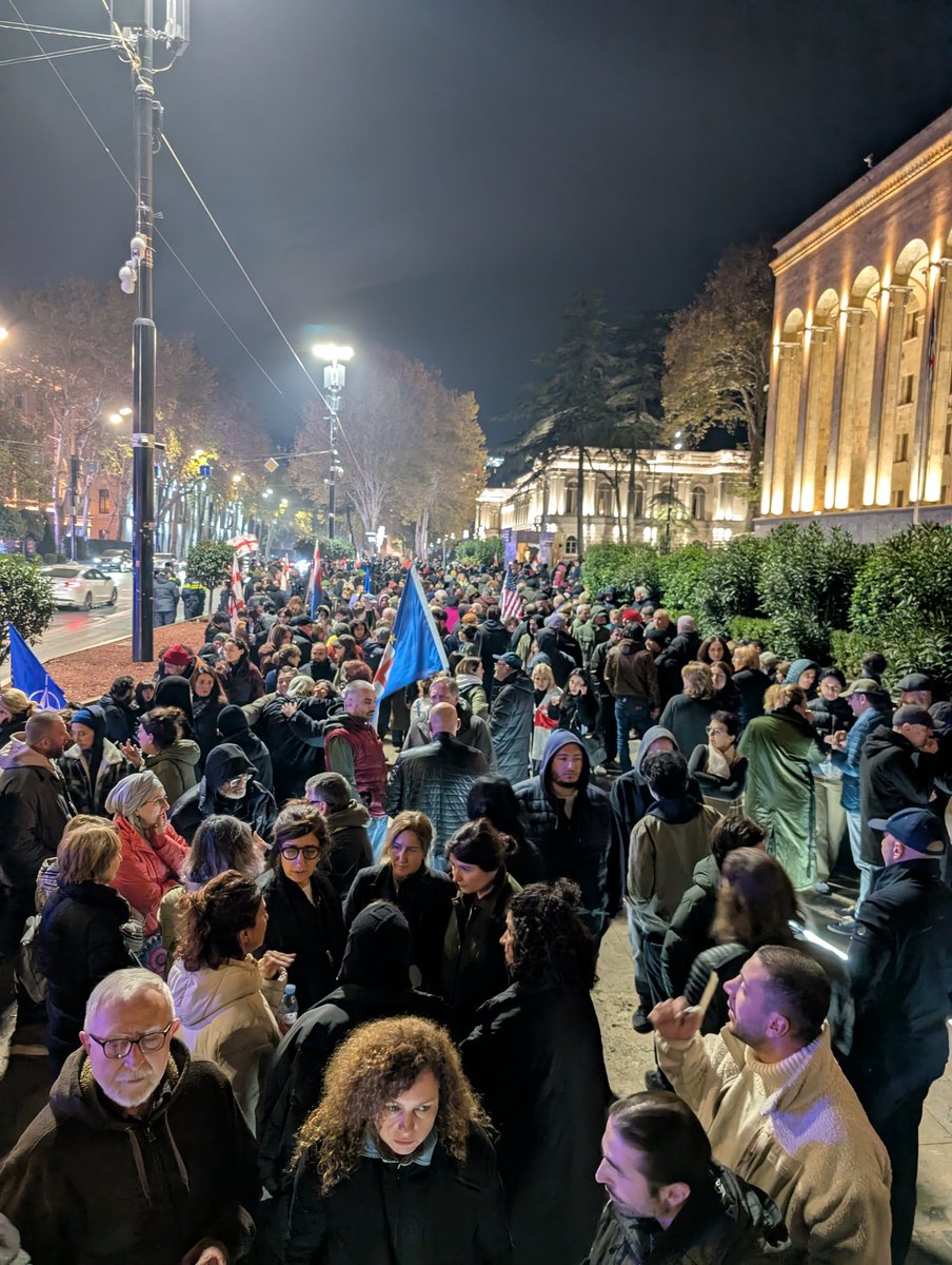 rusudanjakeli's tweet image. Day 362 of uninterrupted protests in Georgia. 🇬🇪