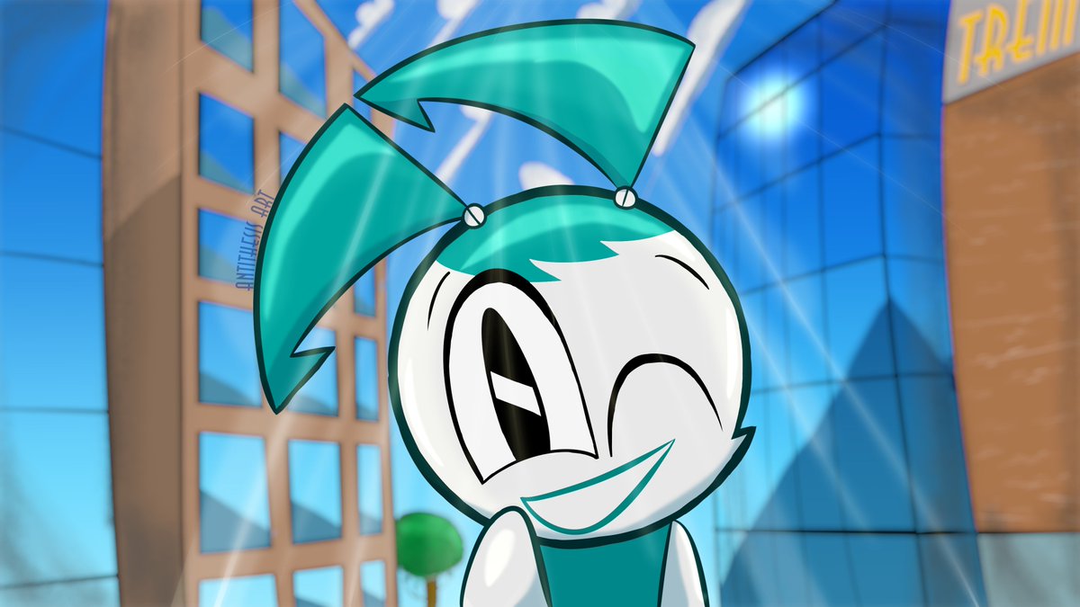 Antithesis_Art's tweet image. Jenny&apos;s smile in the city. 
#mlaatr #jennywakeman #XJ9 #mylifeasateenagerobot