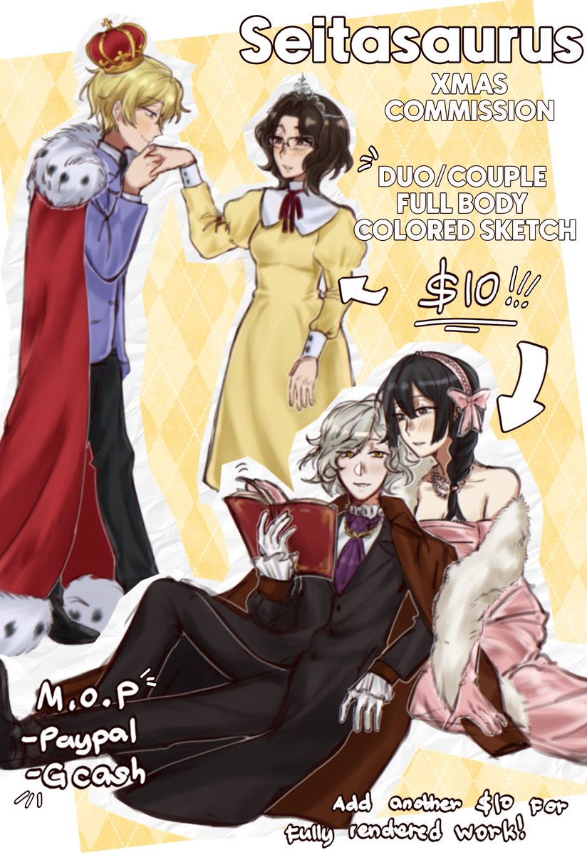 seitasaurus's tweet image. HII!!! since Christmas around the corner...🎄🎄
I&apos;m open again for another batch of sketch commissions!!
Send a DM if you&apos;re interested and shares are appreciated 🥹🙏!!

#commissionsopen #commissionopenph #Commission #AKONALANGPLS