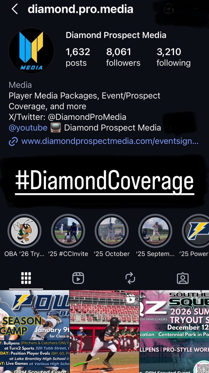 DiamondProMedia's tweet image. Are you following us on our Instagram account? (diamond.pro.media) Along with player videos and story highlights from events and different months throughout the year, we provide commitment announcements and live updates there as well. Give us a follow! #DiamondCoverage
