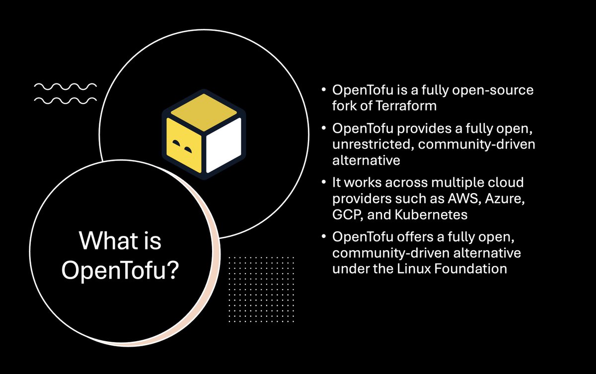 devopstronaut's tweet image. Had a great time speaking about @OpenTofuOrg  at the @CNChennai  meetup. Covered the basics, live demos with EC2 and VPC, and a Terraform-to-OpenTofu migration. Thanks to the organisers and @CloudNativeFdn  for the platform.

#Opentofu #Cloudnativechennai #cncf