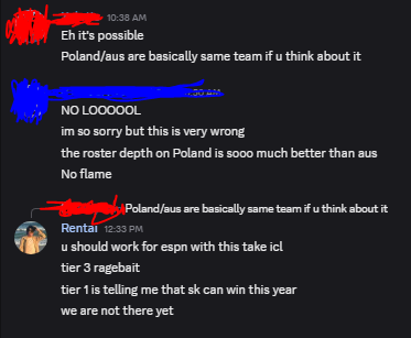 legit missed out on goldmine content.

im getting espn worthy takes in some servers