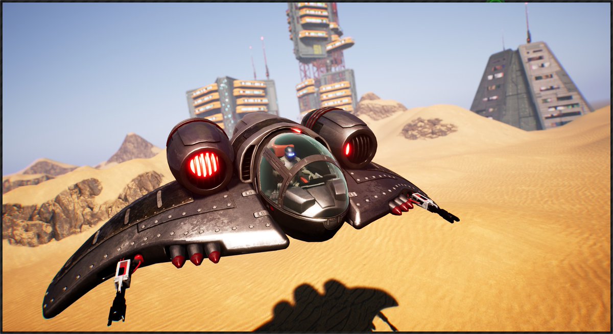 Thunder_Owl's tweet photo. #UnrealEngine #UE4 #UE5 #GameDev #GameAssets #SciFi #Kitbash #AerialCombat #FlyingShooter #Cockpit #Spaceships #HoverTanks #SciFiBuildings
Some of pre-made ones (flyable) included. But, you make your own from parts as well. https://t.co/h0QDIQLhgi