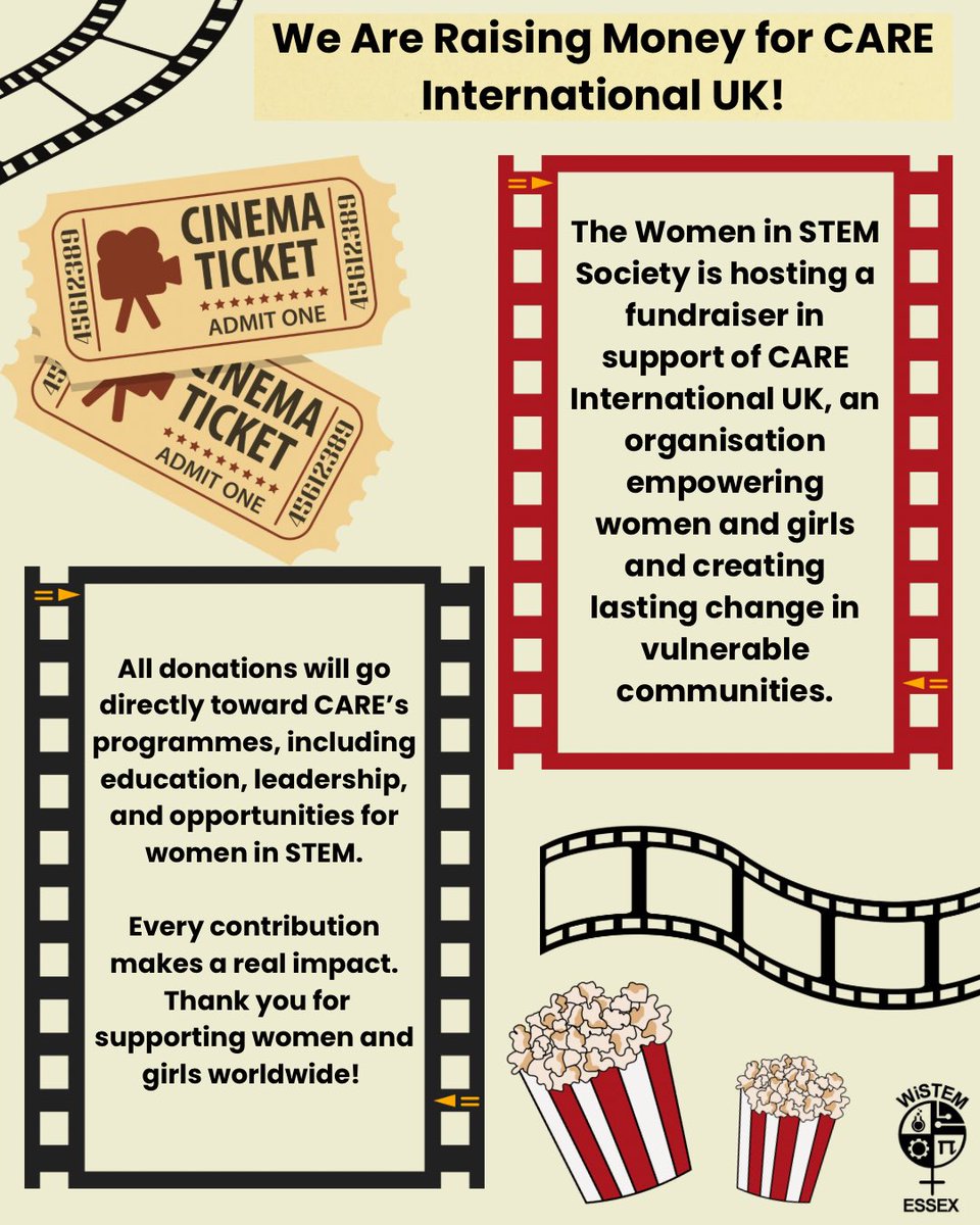 Join the Women in STEM Society on 5th December for a special screening of Big Hero 6 to raise money for CARE International UK, supporting women and girls worldwide.🎥🍿 

Tickets:
•£5 – Students (members &amp; non-members)
•£6.50 – Non-students