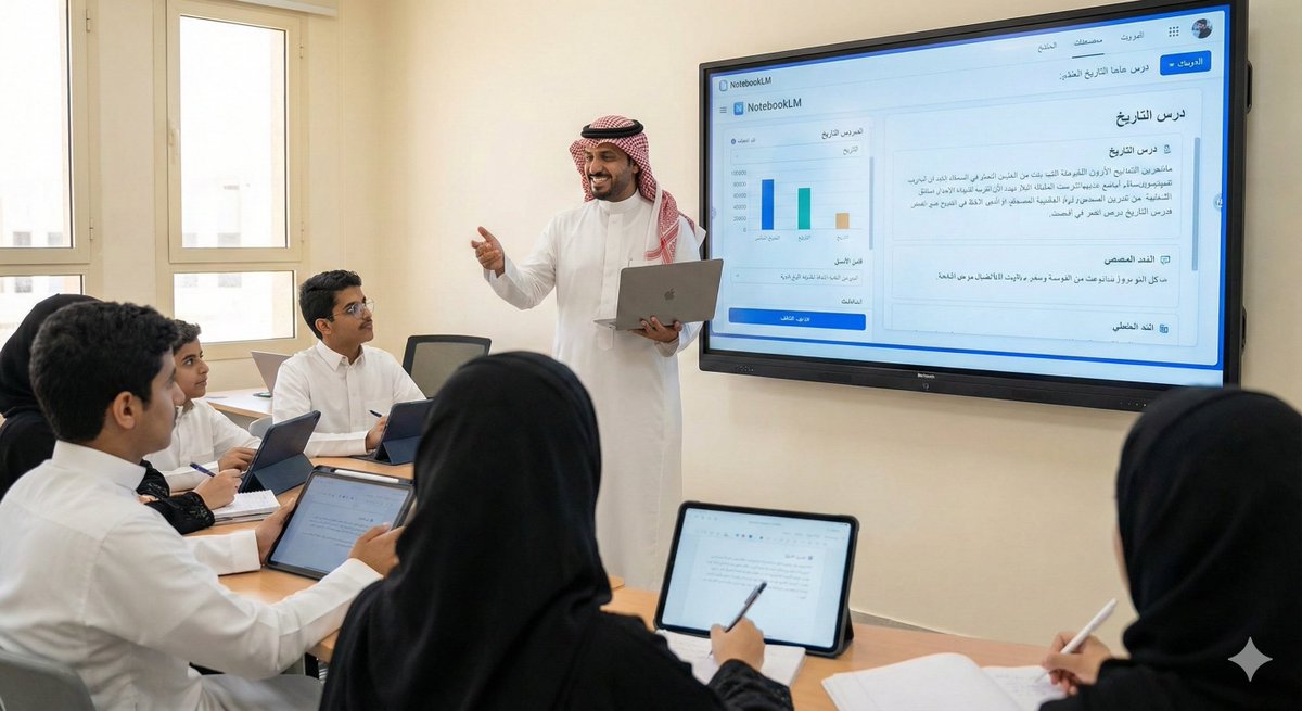 halshareif's tweet image. ✨ دليل #NotebookLM للمعلم والطالب

استخدم أقوى أدوات #Google لتحويل ملفاتك وملاحظاتك إلى ملخصات ذكية، شروحات مبسّطة، وأسئلة تفاعلية تساعدك في التدريس، التعلم، وإدارة المعرفة.

✔ تلخيص الدروس والوحدات
✔ إنشاء أسئلة واختبارات
✔ إنتاج شروحات صوتية
✔ دعم المشاريع والبحوث
✔…