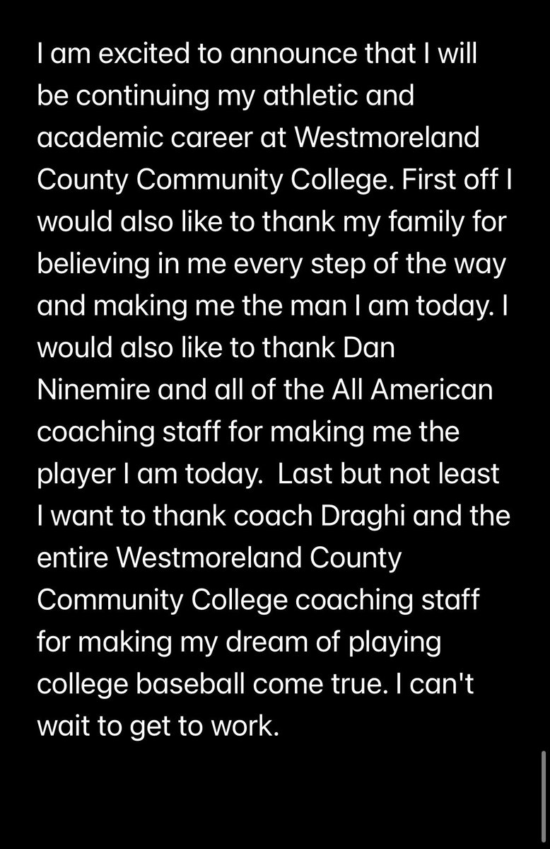 Committed #wolfpack #Committed <a href="/WCCCBaseball/">Westmoreland Baseball</a>