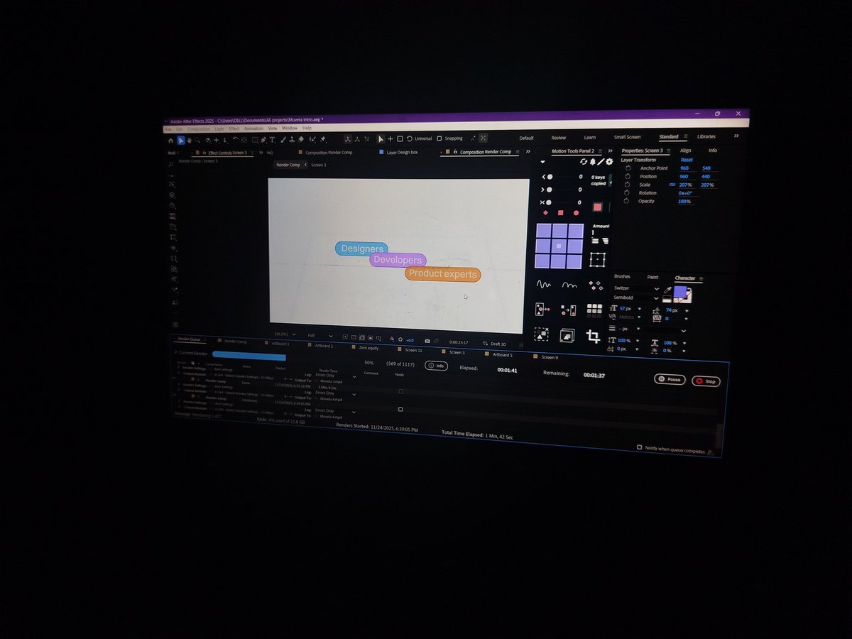Am I the only one that sometimes enjoys this part of animation more than the actual work? 😩