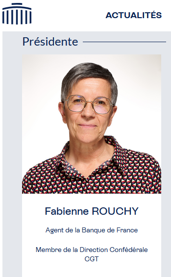 Une spécialiste de la production votre CGTIste  à la Banque du France appartenant au CESE !!! BFMTV <a href="/CharlesConsigny/">Charles Consigny</a>