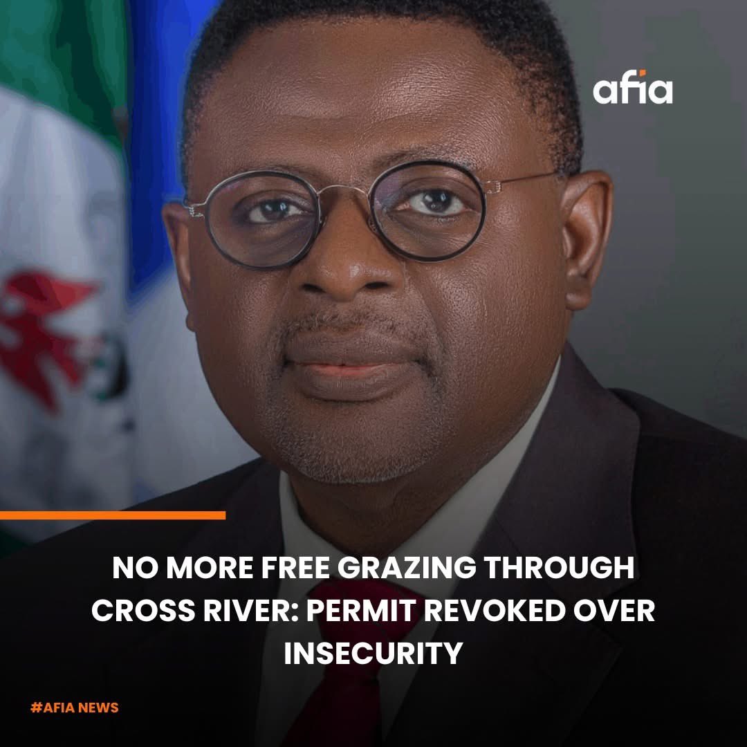 Cross River Government Cancels Miyetti Allah’s Cattle Movement Permit Amid Security Concerns

The Cross River State Government has revoked a previously granted cattle movement permit for the Miyetti Allah Cattle Breeders Association, citing rising insecurity as the reason.