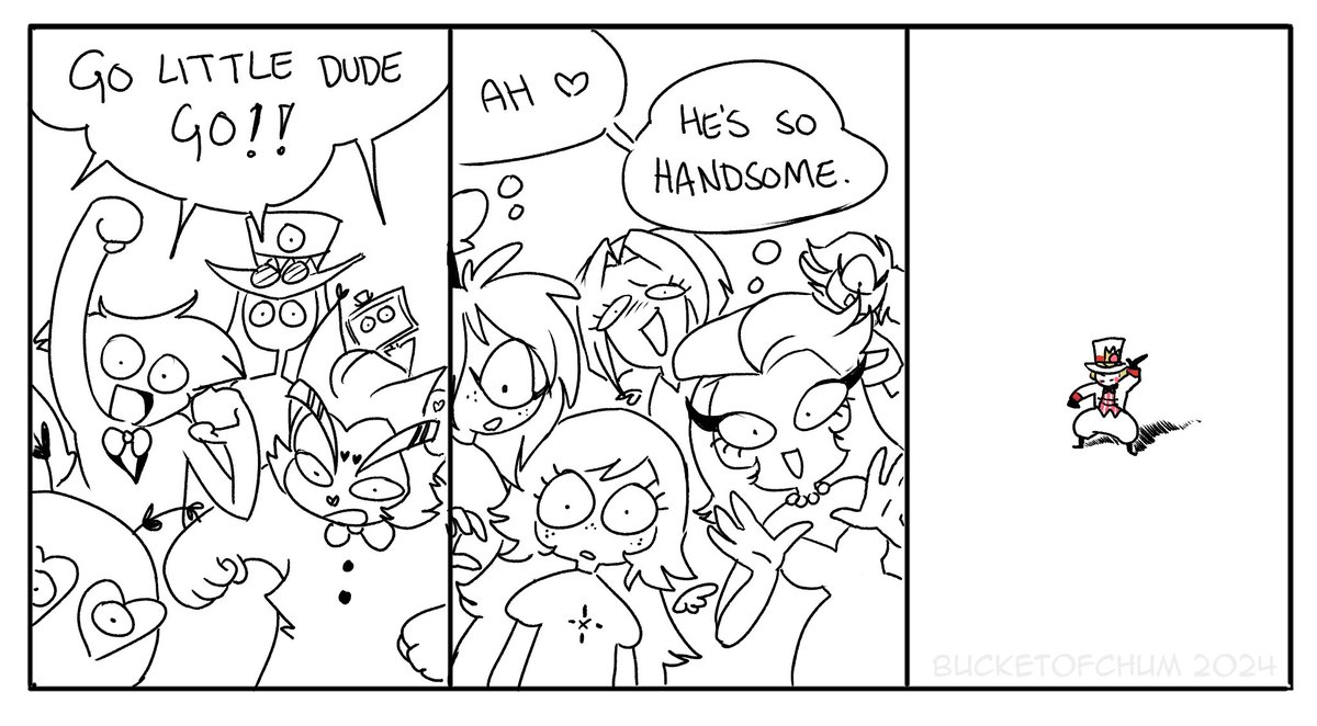 Literally all of us at the beginning of Vox Populi 
#HazbinHotel #LuciferHazbinHotel