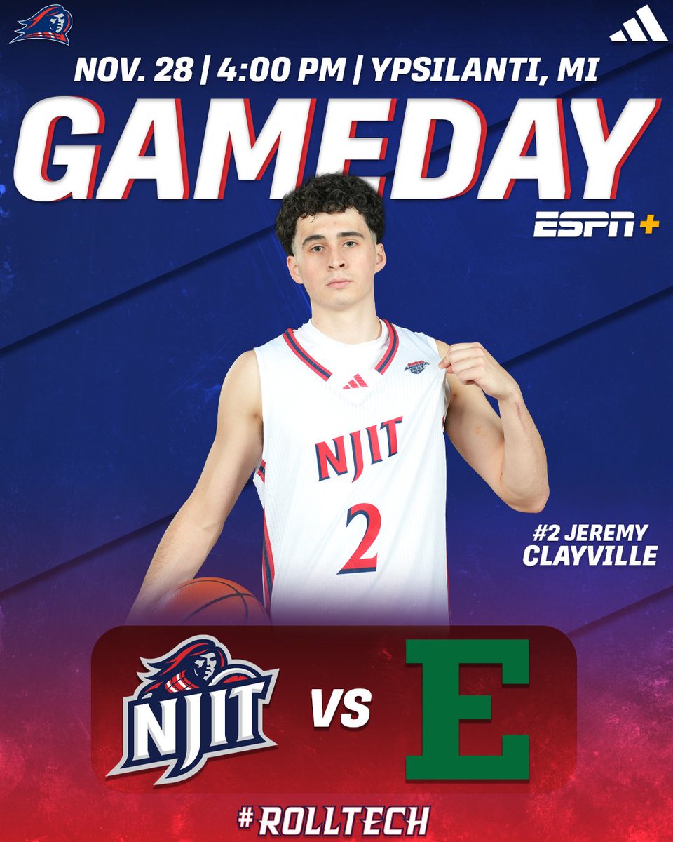 NJITHoops's tweet image. 𝐆𝐀𝐌𝐄𝐃𝐀𝐘.

🆚 Eastern Michigan
📍 Ypsilanti, MI
⏰ 4:00 PM
📺 ESPN+

#UNITY | #RollTech⚔️