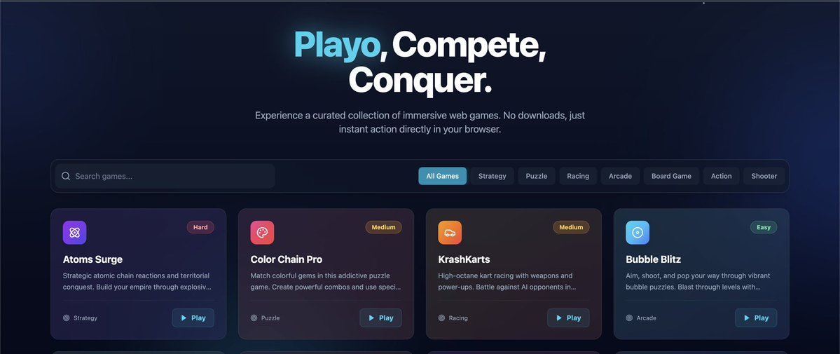 pranavthedev_'s tweet image. Are you guys ready for the revamp of Playo.games ? Launching on 25th December with 20+ games across various categories :)