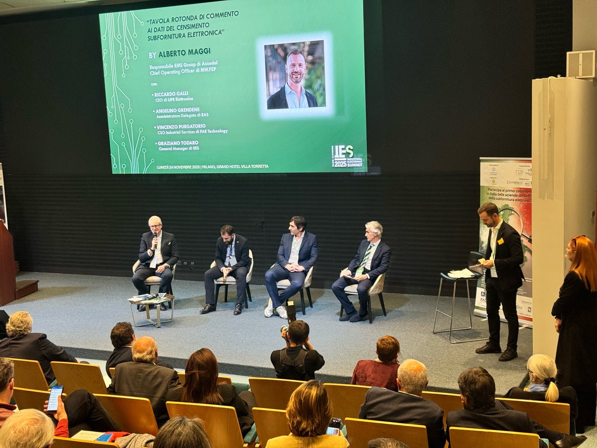 ElettTech's tweet image. I dati del censimento #EMS vengono analizzati da un autorevole panel #IESSummit