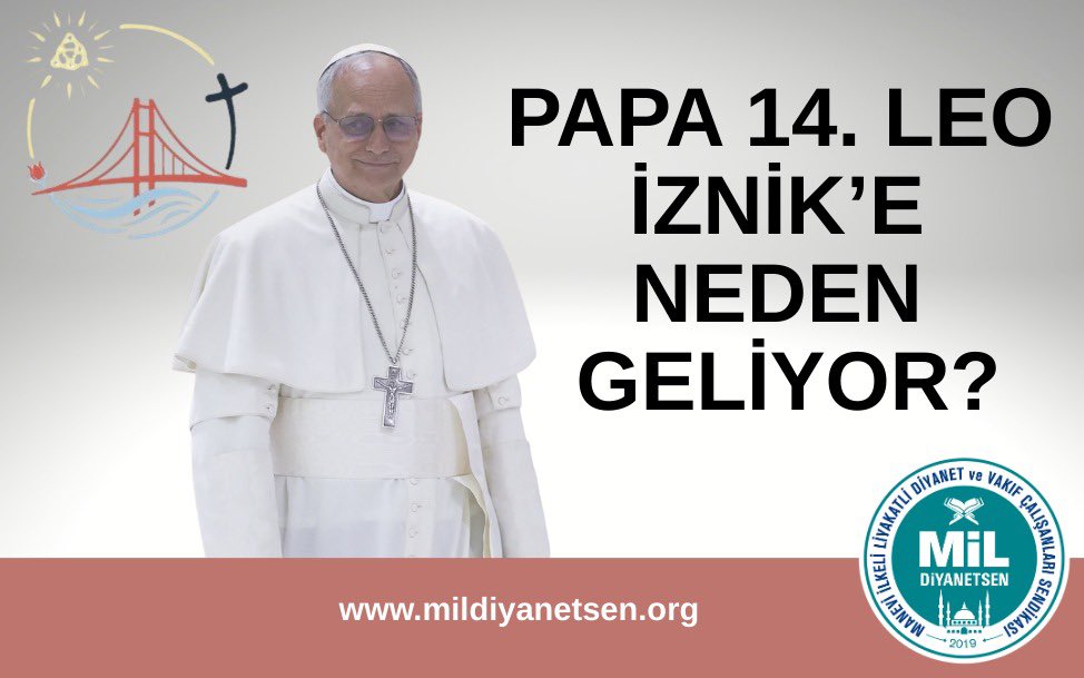 celaleddin_gul's tweet photo. Papa’nın 27–30 Kasım 2025 tarihlerinde İznik’te gerçekleştirmeyi planladığı ziyaret etrafında oluşturulan “ekümenik” algı operasyonlarını ve tarihî kavramların siyasi amaçlarla kullanılmasını kabul etmemiz mümkün değildir. Bu ziyaret masum bir dini program olmaktan çıkmış, adeta Türkiye’nin egemenliğini test etmeye yönelik bir adım hâline gelmiştir.

Fener Rum Patrikhanesi’nin zaman zaman gündeme getirdiği “ekümenik” iddialarının hiçbir hukuki karşılığı yoktur ve Ülkemizin egemenlik haklarını yok sayan her yaklaşım bizim için açık bir meydan okumadır. Türkiye Cumhuriyeti, ne tarihî misyonlar üzerinden yönlendirilecek bir ülke ne de dış merkezlerin oldubittilerine boyun eğecek bir devlettir.

Mil-Diyanet Sen olarak, İznik’te yapılmak istenen bu siyasi gölgelemeye karşı devletimizin tüm kurumlarını hassasiyete ve göreve çağırıyoruz.

Bu vatan, milletin iradesiyle ayaktadır; hiç kimse bu iradeyi sınamaya kalkmasın.

Celaleddin Gül
Mil-Diyanet Sen 
Genel Başkanı
#papa
#iznik
#diyanet
#bursa