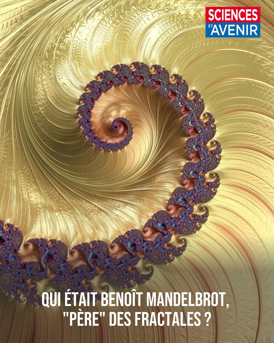 Sciences_Avenir's tweet photo. Si c'est votre anniversaire aujourd'hui, vous le partagez avec Benoît Mandelbrot, génial mathématicien et inventeur de la théorie des fractales

(Et joyeux anniversaire ! 🎉)

👉 https://t.co/pdvG3i1eny https://t.co/tjevKahWsA