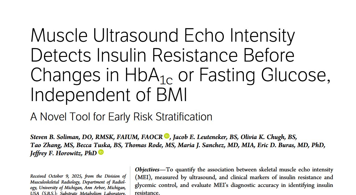 Ecografía para detectar resistencia a la insulina

Es momento de abandonar la glucemia como marcador de enfermedad

Y la IA llegó para ayudarnos a llegar 10 años antes

Ecografía muscular y diagnóstico de resistencia a insulina