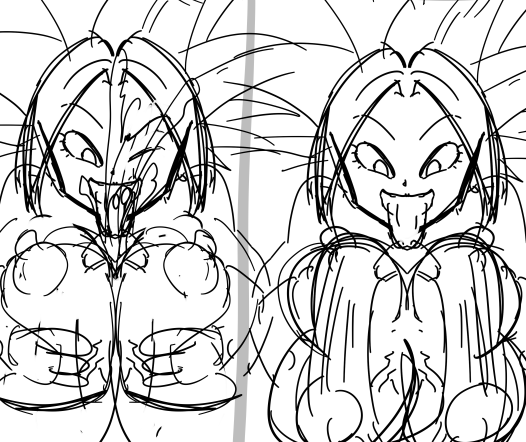 漫画でこういう差分っぽいのやってみたかったんですよね 