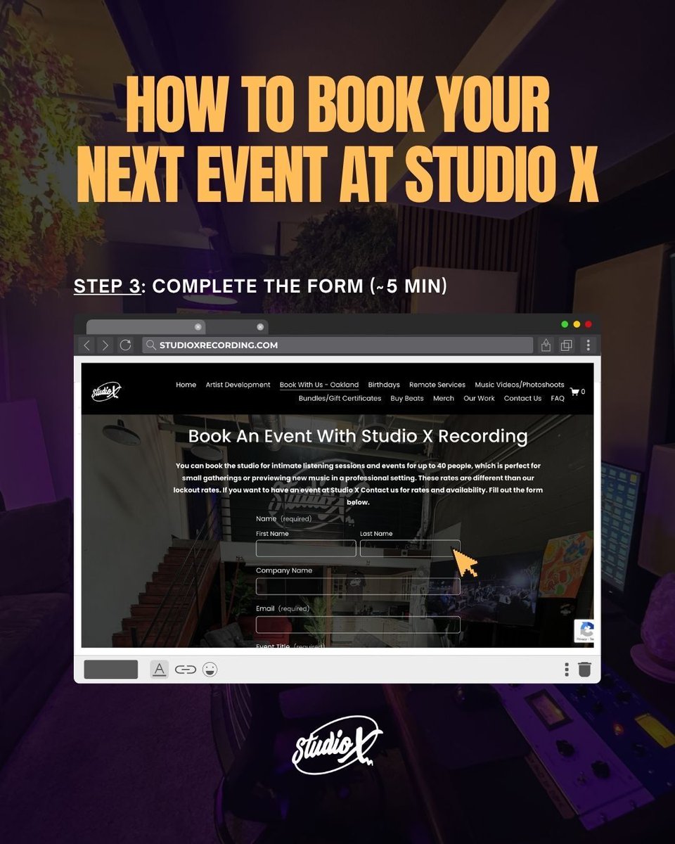 studiox510's tweet image. Ever want to host your own special event at the stu? 

Whether it&apos;s a listening party, jam session, release party, shoot- even a birthday party- Submit &amp;amp; inquiry and let&apos;s make somethin happen! 

Let&apos;s bring your vision to life! 💪 💫 

studioxrecording.com/event-space