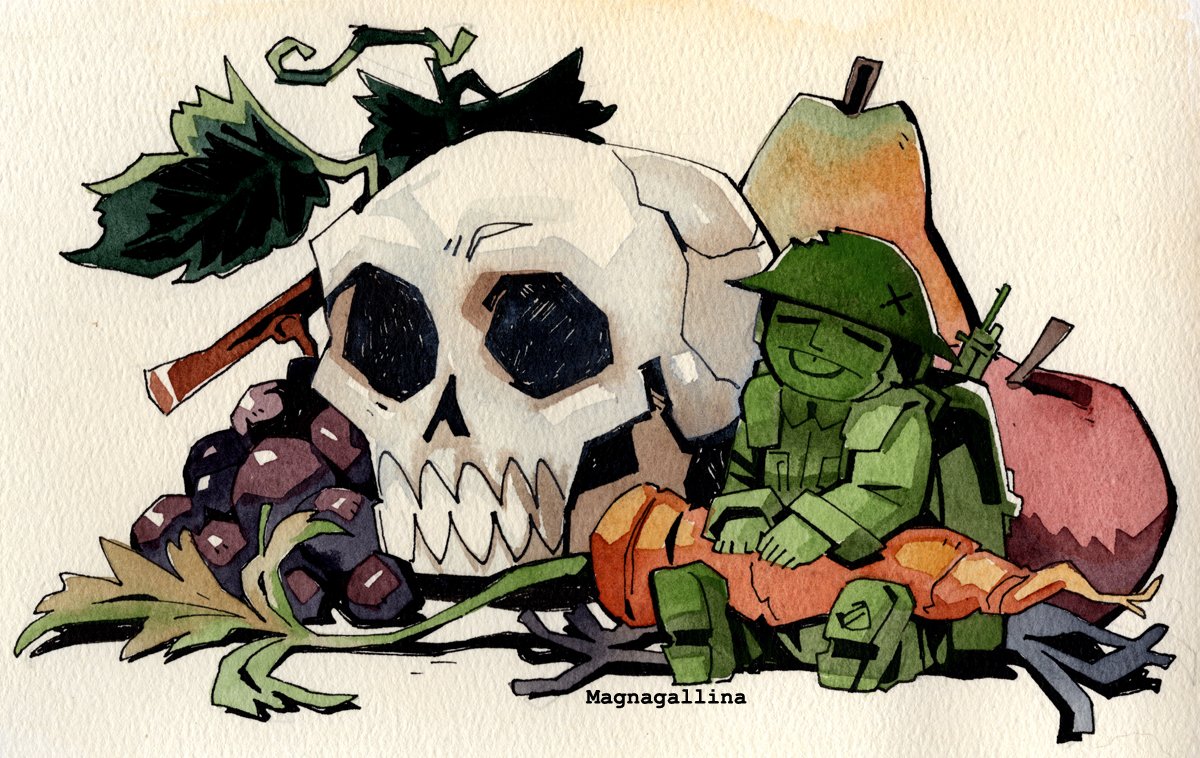 MagnaGallina's tweet image. Testing some Holbein watercolor samples I got (they are ok)
Autumn is almost over crazy