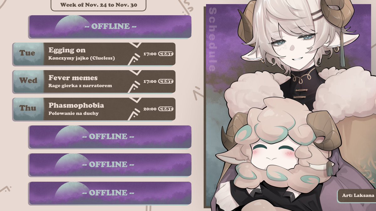 Harmonogram 24.11 - 30.11
W tym tygodniu kończymy Egging on, przechodzimy ponoć fajną memiczną rage gierkę, a w czwartek polujemy na duchy! W weekend mnie nie będzie bo trzeba dotknąć trawy i zakręcić wodę na działce :P