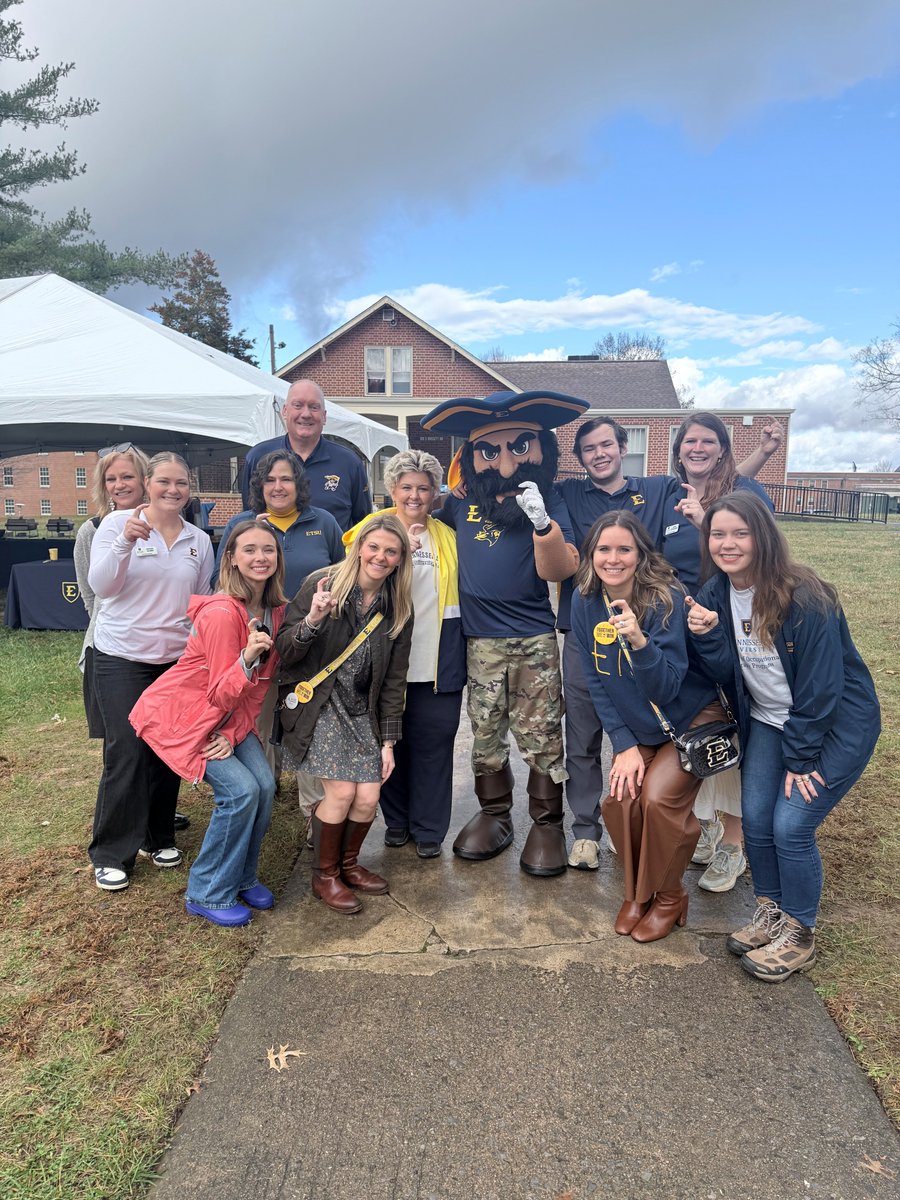 whitraye's tweet photo. What a way to close out the season! Big win for @ETSUFootball, President’s Circle tailgate, &amp; the Golden Knights. Saturdays in the Fall at Greene Stadium are truly special. Grateful for incredible people to cheer for this team with! #ETSUPRIDE365 #TogetherWeWin #HooksUpAndGoBucs https://t.co/oQtwBHmKwZ