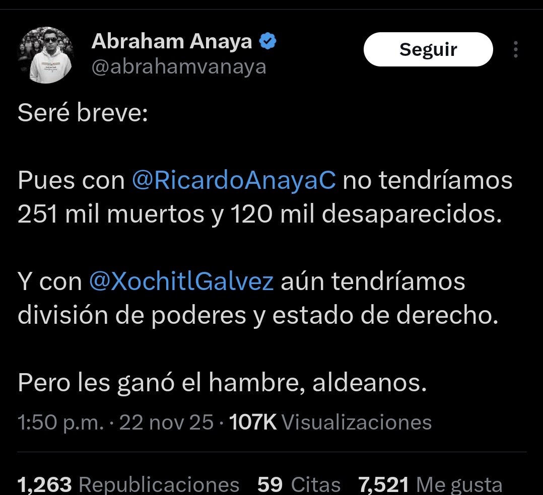 Recuerden votar por <a href="/AccionNacional/">Acción Nacional</a>, pinches aldeanos.