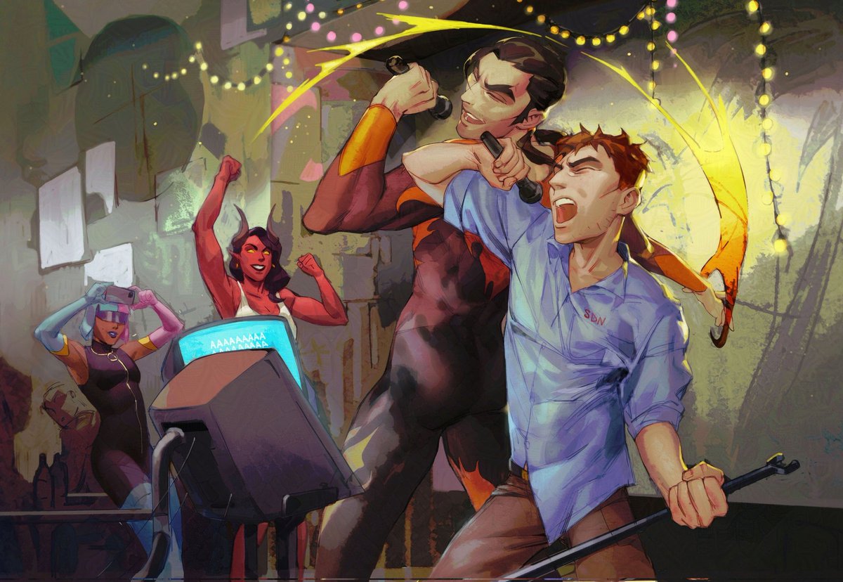 kilgaaaaaarra's tweet image. karaoke night gone right
#dispatch